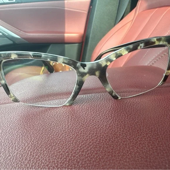 Miu Miu Brown Cat-Eye Glasses half rim lensdesigner women’s made in Italy